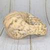 Soft Fawn Brindle Sighthound Sculpture
