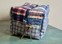 Image 3 of Boxy Toiletry Bag with Handle – Handmade Travel Organizer for Him or Her