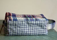 Image 2 of Boxy Toiletry Bag with Handle – Handmade Travel Organizer for Him or Her