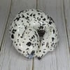 Black Spots Hairy Sighthound Sculpture