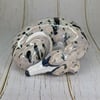 Blue Grey 'Spotted' Brindle Sighthound Sculpture