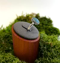 Image 2 of Natural Grandidierite ring. Size 6 1/2 US