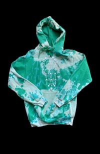 HOODIE TIE DYE COMPOSITION AGRÈS vert