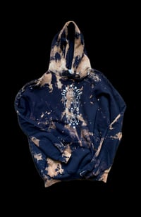 HOODIE TIE DYE COMPOSITION AGRÈS noir