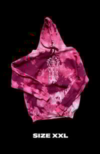 Image 1 of HOODIE TIE DYE COMPOSITION AGRÈS bordeaux