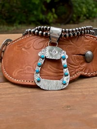 Image 2 of Sleeping Beauty Stirrup Pendant