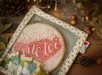 Image 2 of ⭐ Pochettes à paillettes "thé Bleu et Pois"