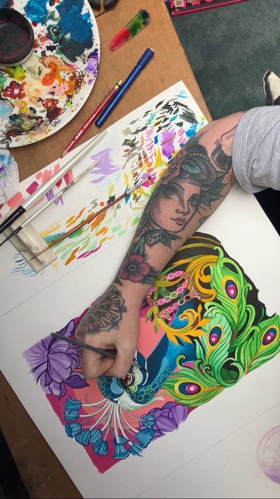 Image of Abbie & Sam - LEEDS TATTOO EXPO collaboration print