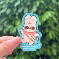 Image 2 of Emotional Support Water Bottle Matte Sticker