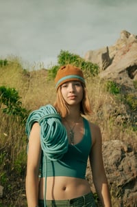 Image 1 of Retired Rope Beanie Yellow