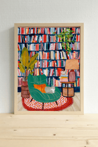 Affiche Bibliothèque Cosy