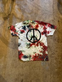 Image 1 of Peace Tshirt Hand Dyed