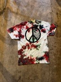 Image 2 of Peace Tshirt Hand Dyed