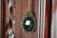 Image 2 of Lily of the Valley Motif Pendant Necklace