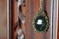 Image 1 of Lily of the Valley Motif Pendant Necklace