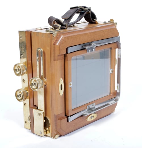 Image of Zone VI "gold" 4X5 Camera w/ 150mm + 210mm Schneider MC Lenses + Holders + FILM  #0667