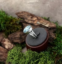 Image 2 of Aqua kyanite double band ring 
