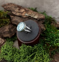 Image 1 of Aqua kyanite double band ring 