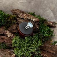 Image 3 of Aqua kyanite double band ring 