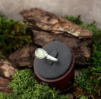 Image 1 of Light green natural kyanite ring 