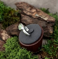 Image 2 of Light green natural kyanite ring 