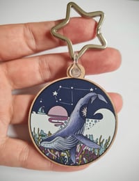 Image 2 of As above, so below - wooden keyring/bag charm