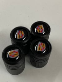 Image 1 of Tire Valve Stem Cap Cover for Cadillac Belt O-Ring Seal Corrosion Resistant,Tire Valve Stem Air 