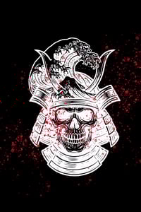 Image 2 of SAMURAI SKULL TEE