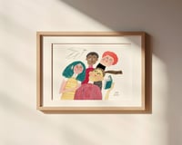Image 2 of Friends Reading • PRINT