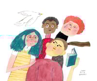 Image 1 of Friends Reading • PRINT