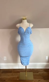 Image 1 of Destiny pearl midi dress