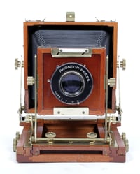 Image 2 of Zone VI mahogany 4X5 Camera w/ 150mm + 210mm Schneider Lenses + Holders + FILM #0671