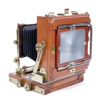 Image 4 of Zone VI mahogany 4X5 Camera w/ 150mm + 210mm Schneider Lenses + Holders + FILM #0671