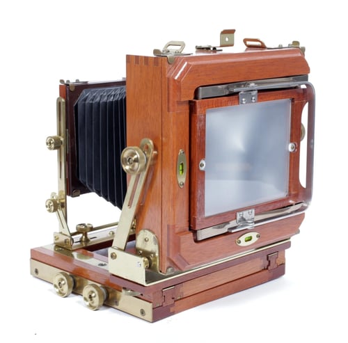 Image of Zone VI mahogany 4X5 Camera w/ 150mm + 210mm Schneider Lenses + Holders + FILM #0671