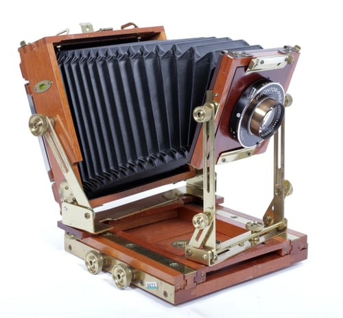 Image of Zone VI mahogany 4X5 Camera w/ 150mm + 210mm Schneider Lenses + Holders + FILM #0671