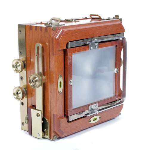 Image of Zone VI mahogany 4X5 Camera w/ 150mm + 210mm Schneider Lenses + Holders + FILM #0671