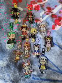 Image 1 of One piece wagging tail keychains