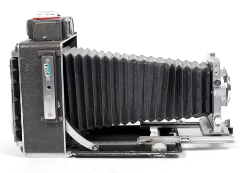 Image of Busch Pressman D Rangefinder 4X5 Camera w/ 127mm lens + film + holders #0684