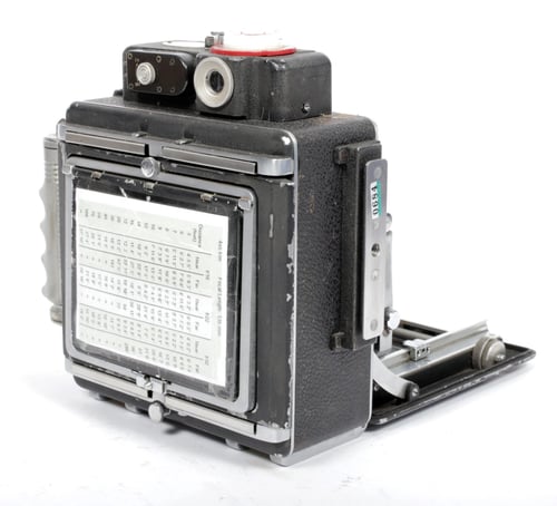 Image of Busch Pressman D Rangefinder 4X5 Camera w/ 127mm lens + film + holders #0684