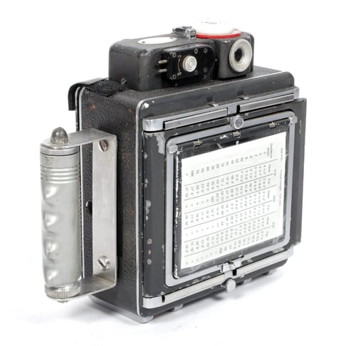 Image of Busch Pressman D Rangefinder 4X5 Camera w/ 127mm lens + film + holders #0684
