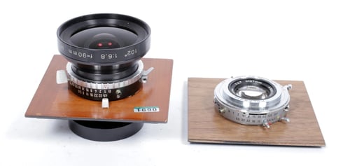 Image of Zone VI (By WISNER) 4X5 Camera w/ 127mm+90mm Schneider Lenses + Holders + FILM #0691