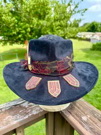 Image 3 of Skull Crown Stained Glass Halo Hat