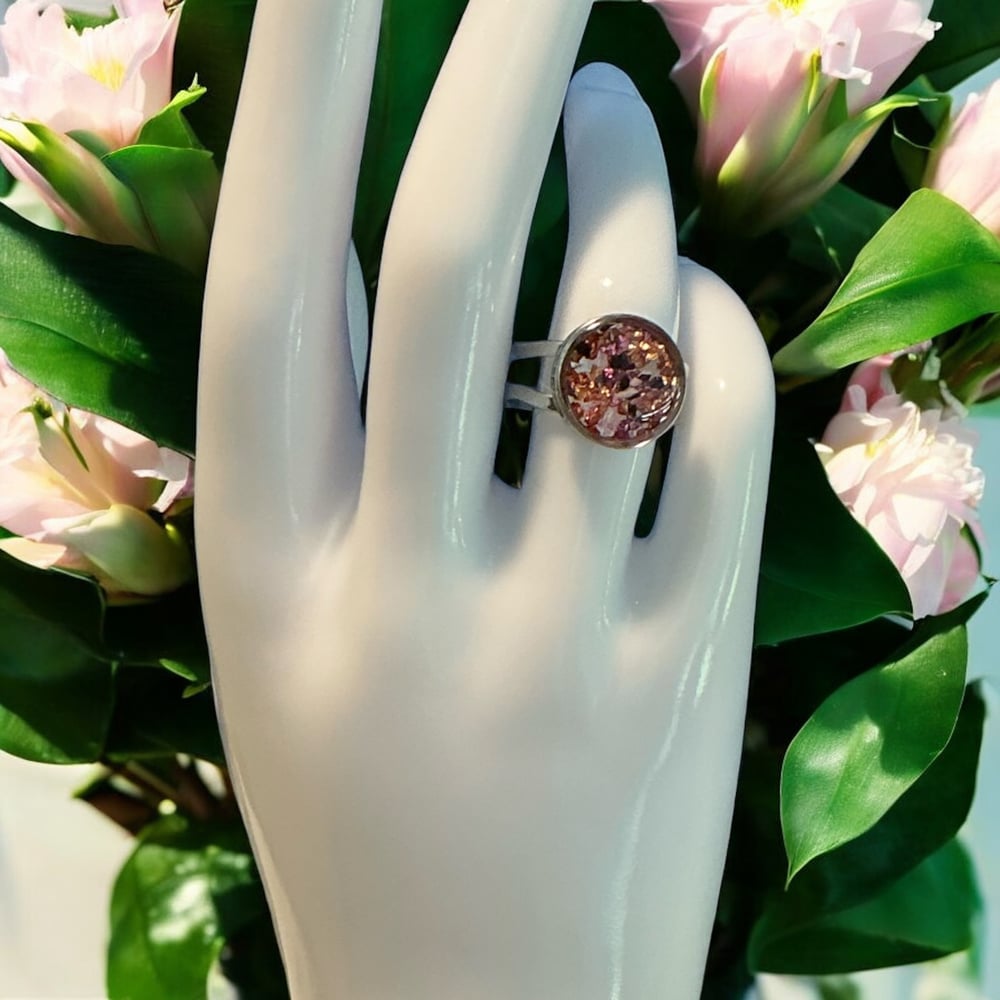 Image of Women Glitter Resin Ring