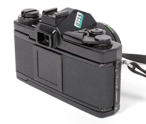 Image of Olympus OM-4 Program 35mm film SLR camera with 50mm F1.8 lens #0718 