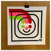 "Happy Face" (WHITE) Screen Print
