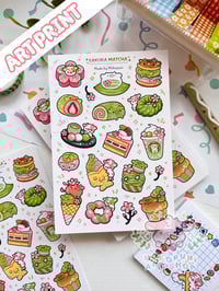 Image 1 of Sakura Matcha Dessert | Art Print