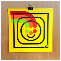 "Happy Face" (YELLOW) Screen Print