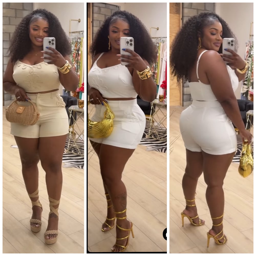 Image of PRISCILLA SHORT SET