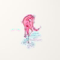 Image 1 of "Leave Sparkles not Hoofprints" Sticker