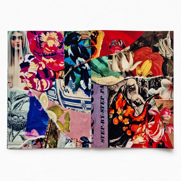 ‘abstract alchemy’ mini zine – shape and colour collage chemistry Image 4